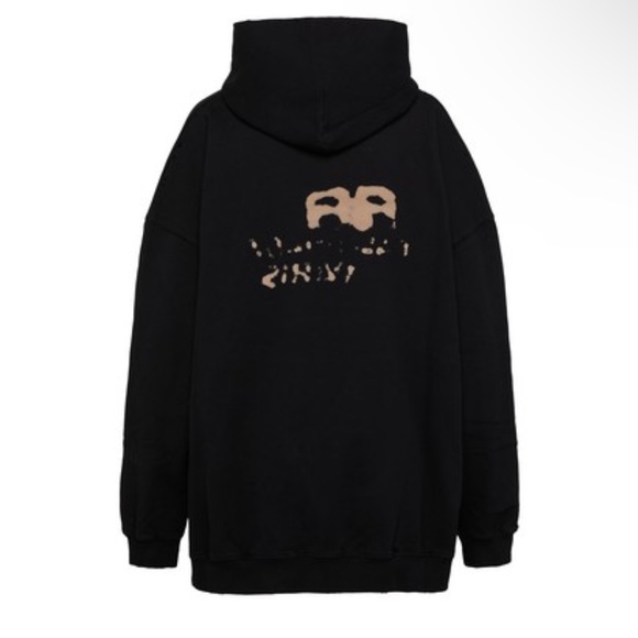 Hand Drawn BB Icon Hoodie Large Fit - Picture 2 of 2